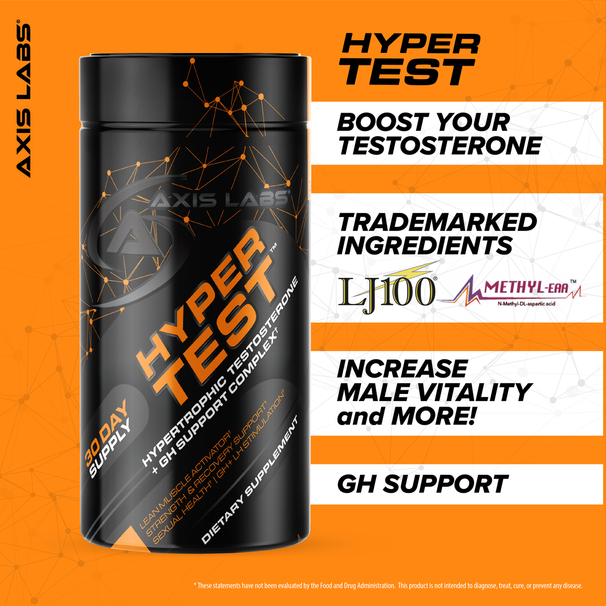 HYPERTEST XD The Ultimate Testosterone Booster Axis Labs
