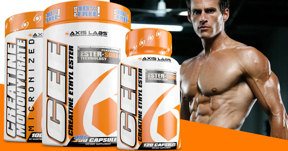 PreWorkout Products Creatine Monohydrate and Creatine Ethyl Ester Axis Labs