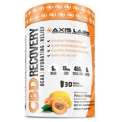 CBD Recovery BCAA 30 Servings Axis Labs check-age