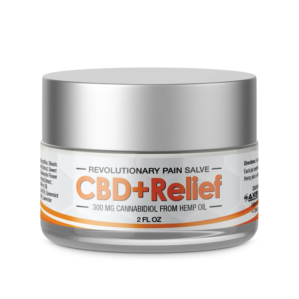 CBD+Relief Cream 100mg 2oz - Tagline & Location | Axis Labs CBD